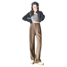 多巴胺 顯瘦長腿西裝寬褲