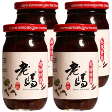 老媽拌麵 麻辣拌醬，10種辛香料，手工拌炒，沾醬/火鍋鍋底, 225ml, 4罐