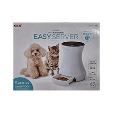 GEX 便宜行事飼服器, 寵物用自動給餌器, 5g單位設定, 1日4回可能, 3.2L, 1盒