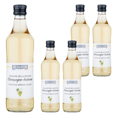 BEAUFOR 堡芙 香檳區特級白酒醋 法國原產, 500ml, 5瓶