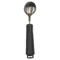 OO 生活輔具 可彎曲深湯匙, 握柄舒適好握, 黑色, 1支