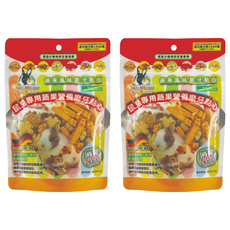 Pet Village 魔法村 鼠兔用蘋果風味營養磨牙點心，天然蔬菜穀物製成，多種造型幫助磨牙, 2包