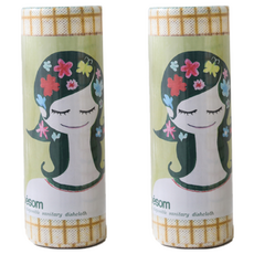 bebesom 捲筒洗碗布, Set 40張, 小, 881218, 2捲
