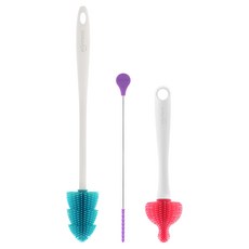 sillymann 100%鉑金矽膠刷類組 奶瓶刷+奶嘴刷+吸管刷 安全無毒 易清洗 耐熱, WSK3361, 1組