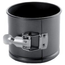 ibili 不沾扣環深蛋糕模 12cm, 黑色, 1個