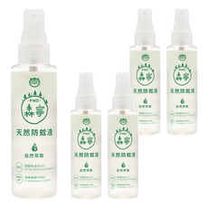 HUKUROU 福來朗 森寧PMD天然防蚊液, 美國CDC/EPA 唯一推薦, 含64%以上檸檬桉醇(PMD), 天然萃取, 80ml, 5瓶