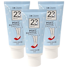 St.Clare 聖克萊爾 一抹溜溜毛髮順理霜 60ml, 保濕舒緩修護, 適用於手腳和腋下, 3條