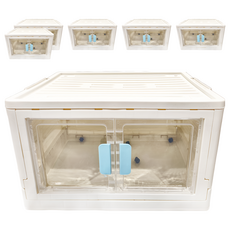 妃妃嚴選 摺疊收納箱 特大款，藍色，ABS材質，淨重1500g，2024年5月製造, 6個