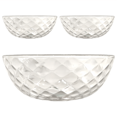 TOYO-SASAKI GLASS 東洋佐佐木 3件組, 大缽, 玻璃 透明色, 1組