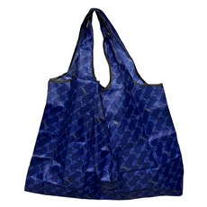 FIFIOO 超質感厚實環保購物袋 可折疊收納 大容量 15-20KG承重 58 x 40cm 日式和風藍, 1個