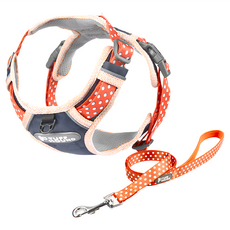 TUFFHOUND 它願 寵物胸背牽繩組 胸背帶 + 牽繩, 1組, 橘色