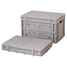 65L 摺疊收納箱 RH2424-BN 雙邊側開, 2個, 卡其色