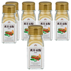 新光洋菜 黃芥末粉 適用於調製各式沙拉醬、沾醬或用於美式料理, 30g, 6罐