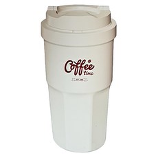 樂扣樂扣316不鏽鋼咖啡杯印花款白色460ml, 白色, 1入