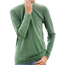 GIAT 吉亞特 兒童捍溫吸濕發熱衣 立領款 台灣製, 120, 綠條