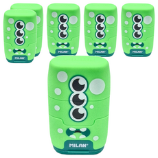 MILAN COMPACT 星際小小兵 橡皮擦 + 削筆器, 顏色隨機, 6個