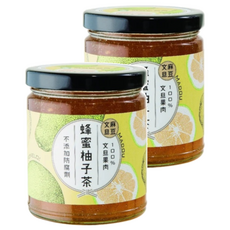 麻豆農會 蜂蜜柚子茶, 無添加防腐劑, 吉園圃安全蔬果標章, 300g, 1罐, 2罐