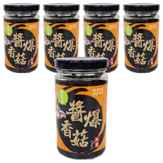 連淨 苦茶油醬爆香菇拌醬, 全素, 210g, 5罐