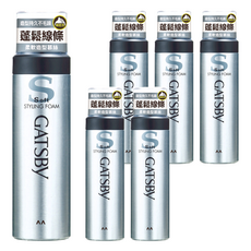 GATSBY 柔軟造型護髮慕絲, 185g, 6瓶