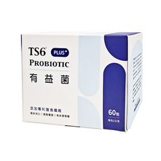 TS6 有益菌 PLUS+, 60包, 2g, 1盒