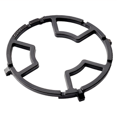 LifeShopping 小奶鍋瓦斯爐支架, 外直徑17.6公分 內直徑16公分 中心直徑8公分, 八卡槽設計 適用於四爪/五爪爐架, 鑄鐵材質, 日式迷你彩繪, 1個