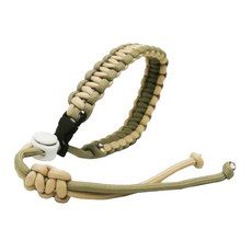 編織飲料提繩 棉繩材質 可調節卡扣設計, 淺卡其, 1個