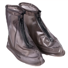 利雨 防雨鞋套, 防水耐磨防滑環保PVC材質, 1組, 咖啡色