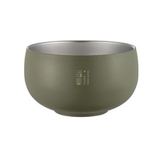 輝鴻 日式316不鏽鋼雙層保溫隔熱碗, 綠色, 1個