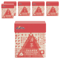 High Tea 漢方茶 山楂洛神玫瑰茶 促進新陳代謝 調理氣色, 5g, 10包, 6盒