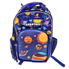 KOCOTREE 減壓護脊書包-行星藍-S, S(39 x 28 x 14cm)