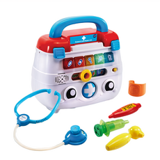 Vtech Baby 小醫生互動學習組，角色扮演，快樂學習，含5種醫療工具, 1組, 紅，藍，白