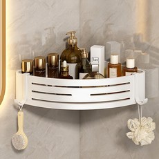 i life 箱裝廚房浴室免打孔收納三角架 牆角置物架, 白色, 10個