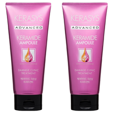 KERASYS Advance 專業安瓶護髮素 摩洛哥堅果精油改善分岔斷裂 角蛋白神經醯胺柔順秀髮, 200ml, 2條