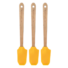 TRIARROW 三箭牌 耐熱矽膠彎頭小刮刀 Set 3支, 耐溫220°C, 2013