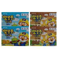 Binggrae Pororo啵樂樂造型餅乾組, 原味*2包+可可口味*2包, 1組