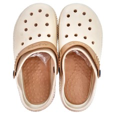 HOUDER 卡通造型洞洞拖鞋 36~37 厚底增高 防滑耐磨 舒適透氣, 卡其色, 1組