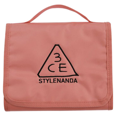 3CE 小盥洗包 時尚便攜化妝包, Rose Beige, 1個