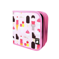 Jaq Jaq bird 攜帶型粉筆畫冊 空白款 冰淇淋, 8頁可重複使用, 1本, 約20 x 20cm