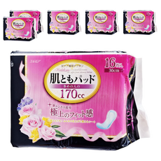 ELLEMOI 女用 日本一番 失禁棉墊, 30cm, 16片, 170cc, 6包