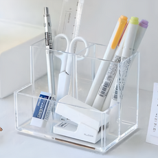 質感壓克力收納筆筒/刷具桶/玩具收納 130 x 85 x 95mm, 1個, 透明