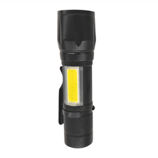 Lofor 樂活生活家 手電筒 USB充電式 9cm 鋁合金材質 輕便好攜帶 三段式, 1個