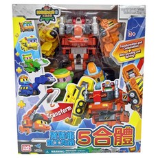 MATTEL 美泰兒 幫幫龍重工先鋒5合體, 1盒