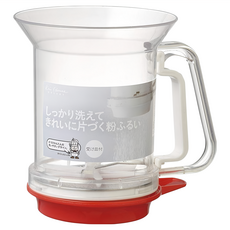 KAI 貝印 House 好清理透明按壓粉篩, 1個