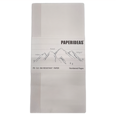 PAPERIDEAS 橫線筆記本 100g紙 PD 3.0抗墨紙 編號頁面, 白色, 1本