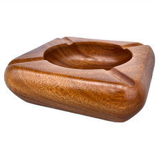 品木屋 原木煙灰缸 14x14x5cm, 木色, 1個