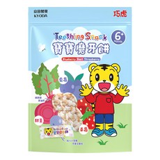 KYODA 京田製菓 巧虎寶寶磨牙餅 6個月以上, 藍莓+甜菜+草莓, 36g, 1袋