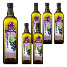 泰山 ChefOil 主廚精選葡萄籽油，油質細緻，法國主廚推薦，中溫烹調適用, 1L, 6瓶