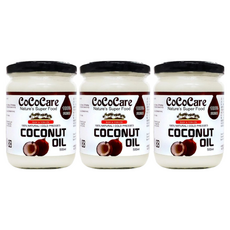 COCOCARE 冷壓初榨椰子油 500ml, 3罐