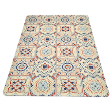 Style G時代家居 北歐風皮革防水餐桌, 46 x 31cm, 歐式圖騰花磚, 1組