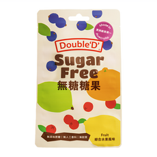 Double'D' 無糖糖果 綜合水果, 35g, 1袋